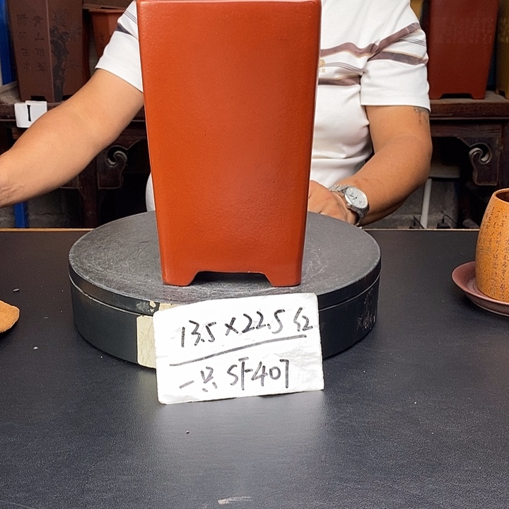 紫砂花盆货号一只SF407