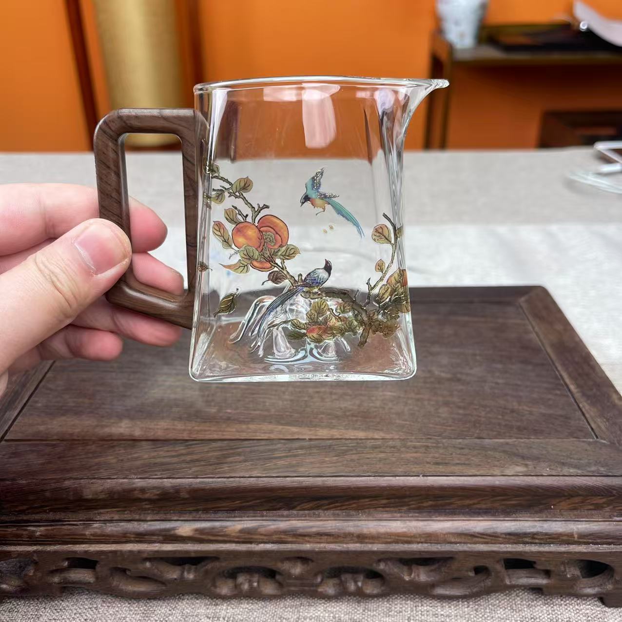 喜上眉梢公道杯+茶漏ZHTJ0054