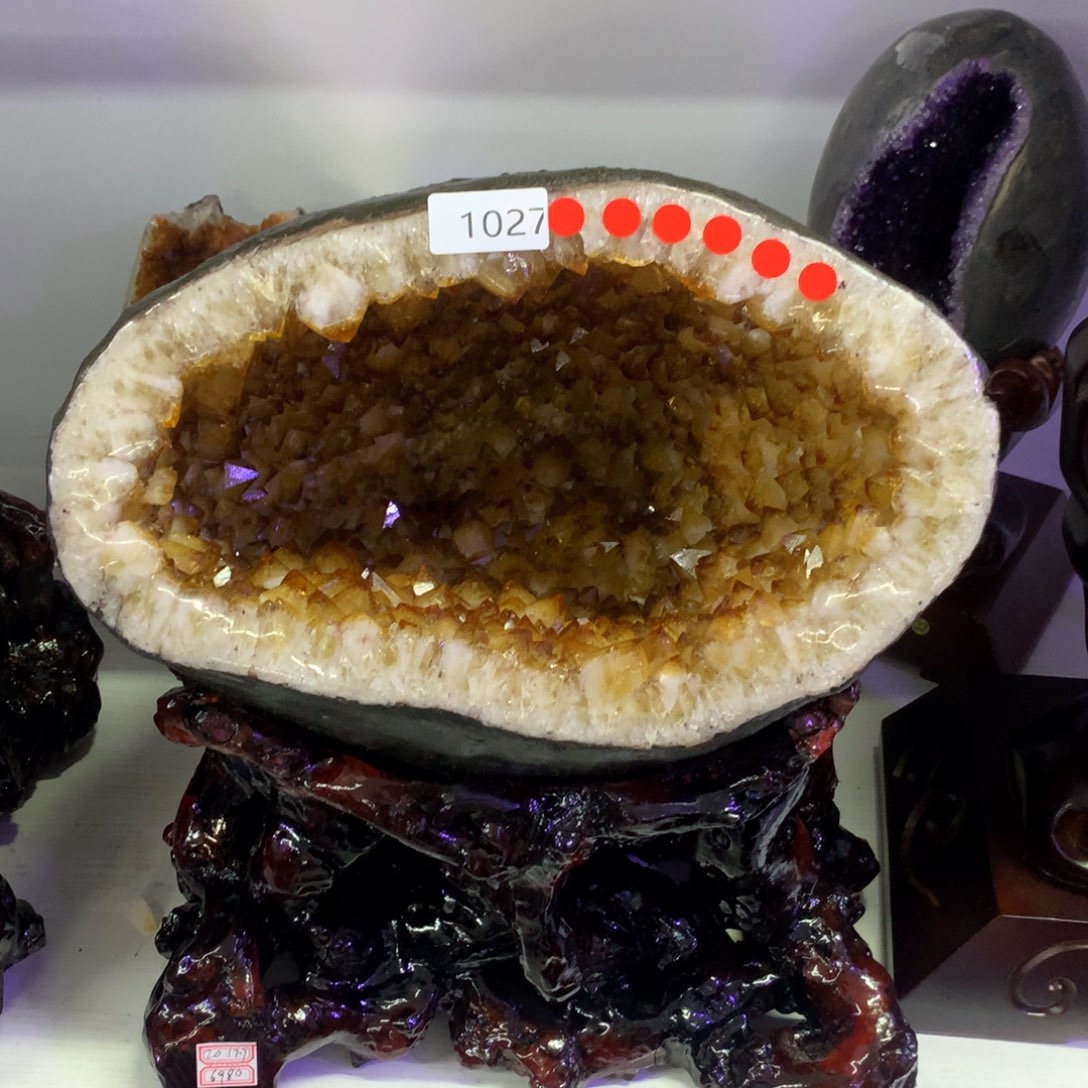 紫晶水晶未镶嵌钱袋子