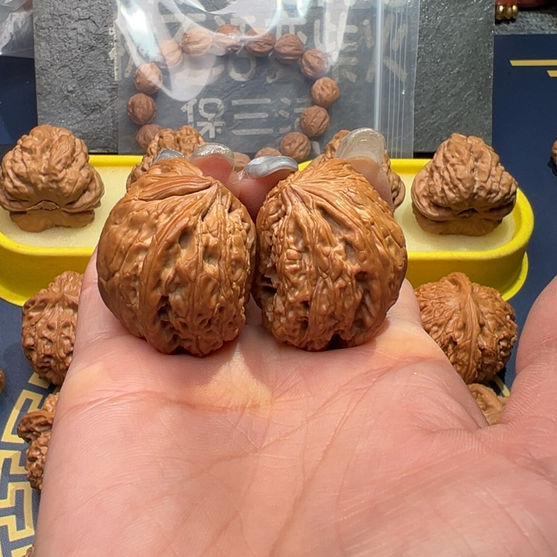 文玩核桃把件飞蛇37全品