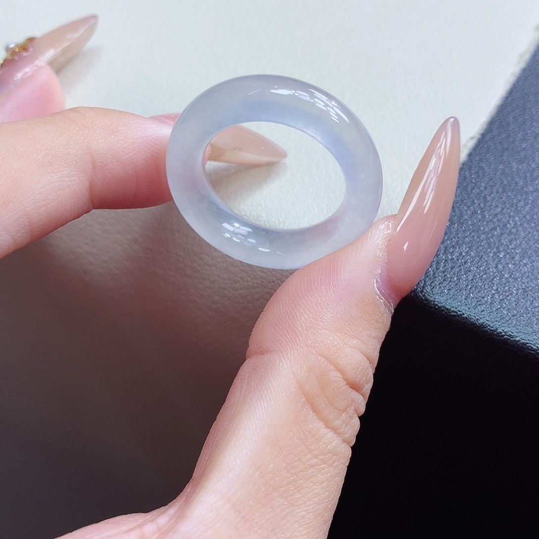 未镶嵌戒指翡翠17-18号