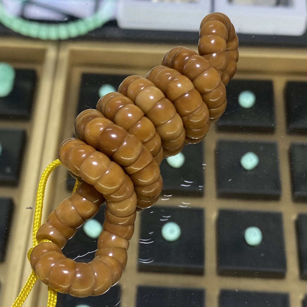 【阿钰推荐】LY64348-龙脊大肠玉化料手持-尺寸6+-6+mm