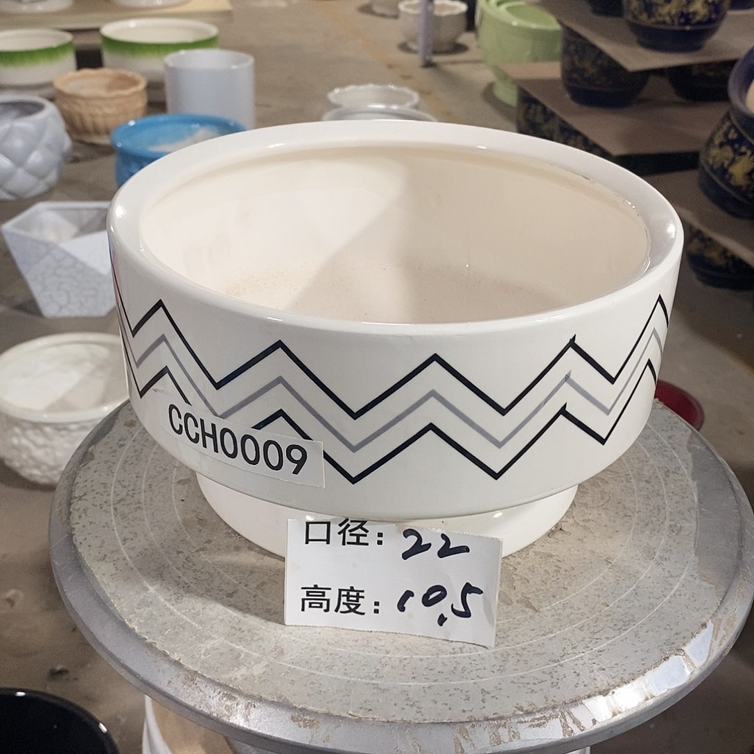 【闪购商品】陶瓷微瑕花盆-CCH009-1个中号