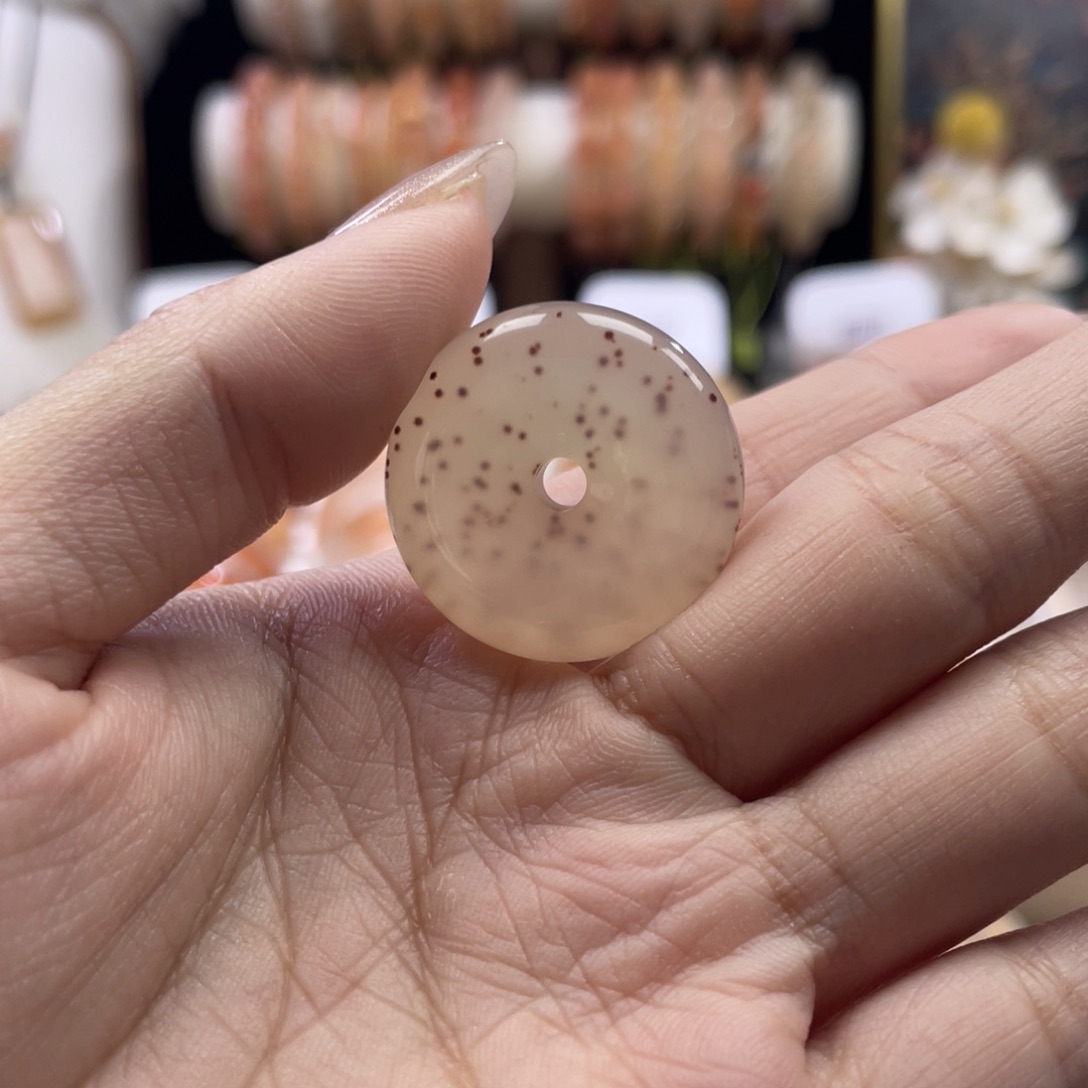 玛瑙/玉髓未镶嵌平安扣25.8mm