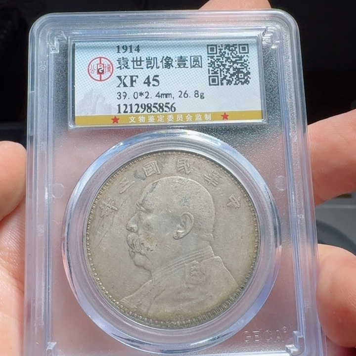 银评级封装盒子币一个