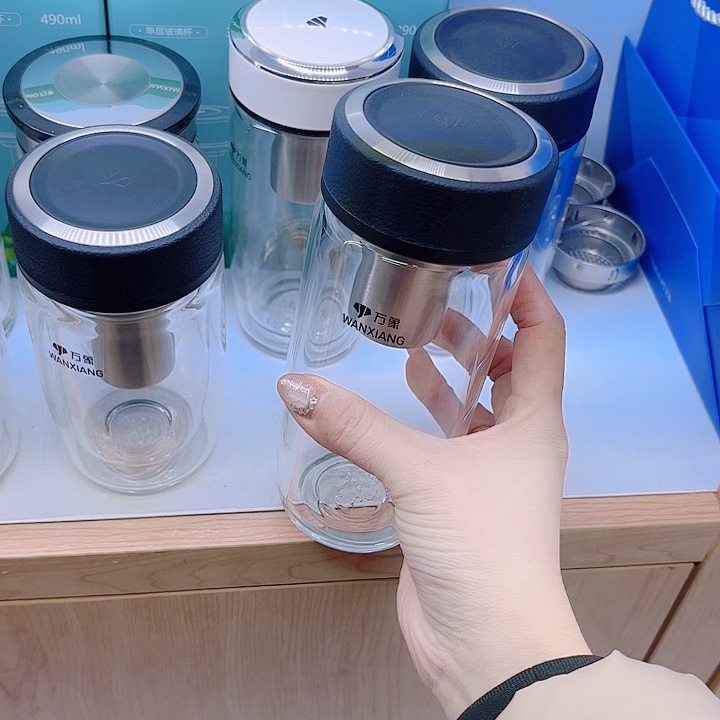 万象品牌单层玻璃杯U17-490杯套