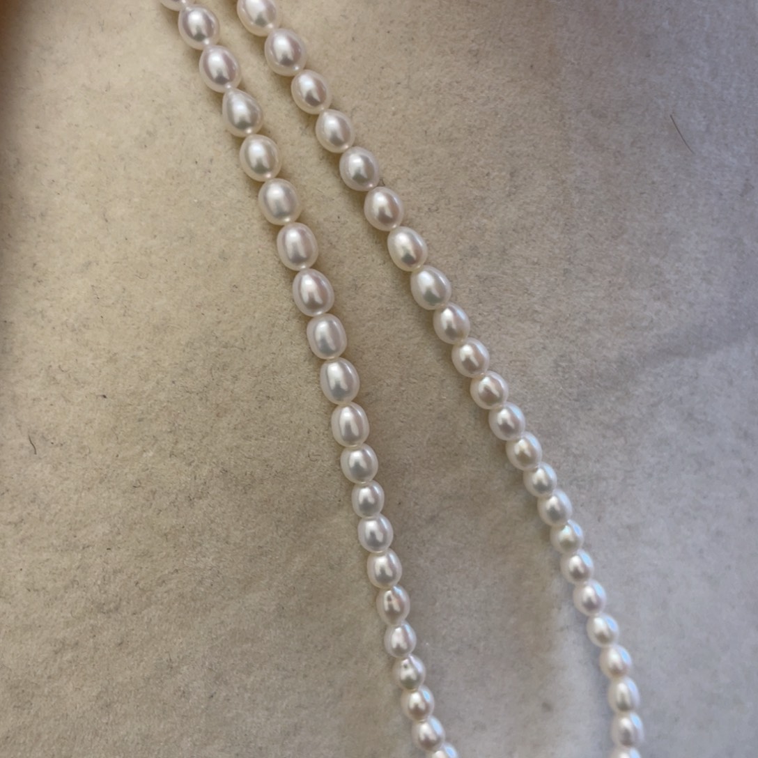 淡水珍珠颈饰银S925镶嵌