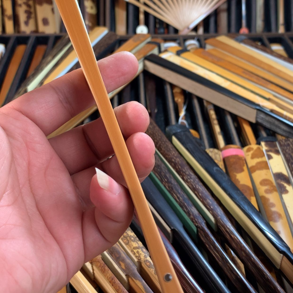 【闪购商品】扇子要****O手工制作玉竹折扇