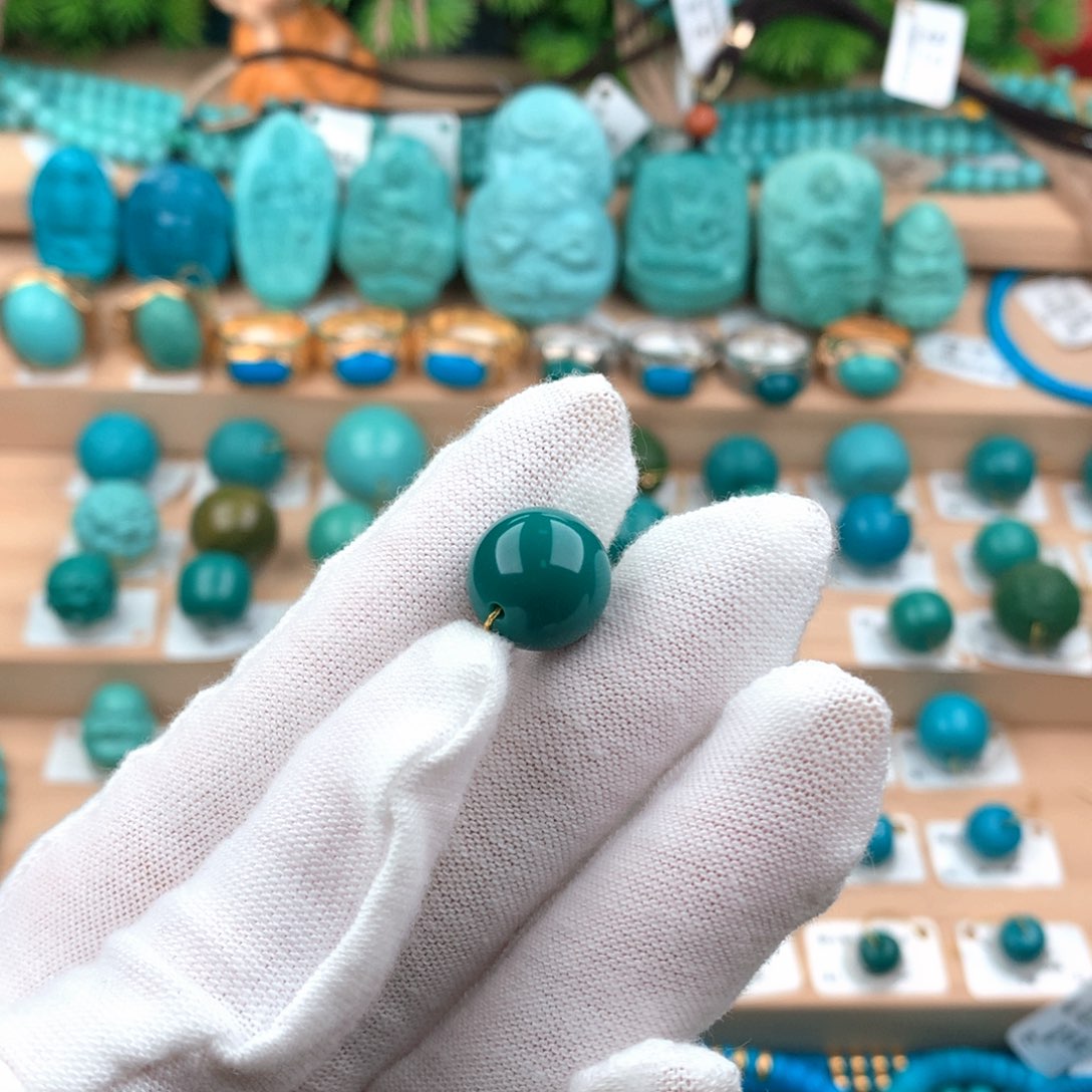 绿松石未镶嵌配饰12.5