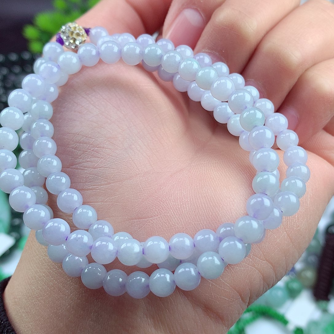 翡翠颈饰未镶嵌项链