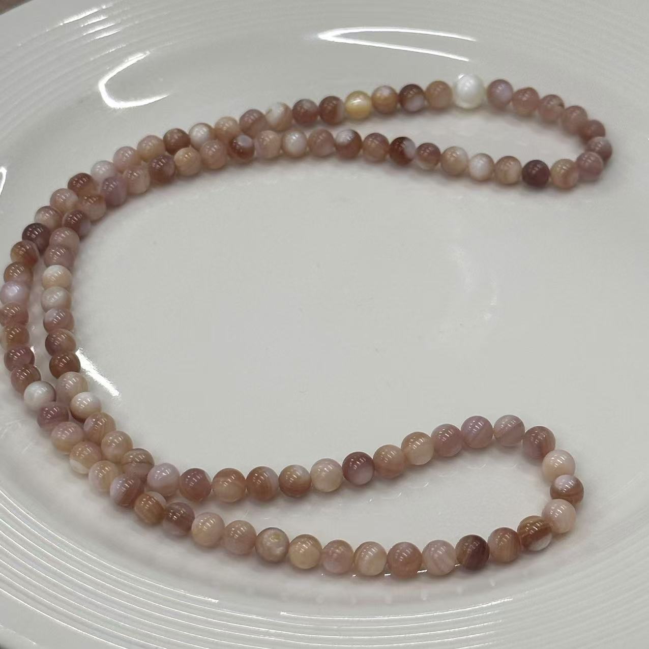 收藏品C 深海玉化紫料货头设计款三圈DIY串珠 LG2394