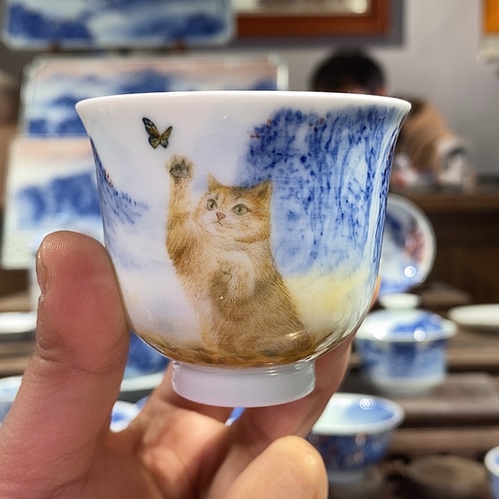 杯景德镇手工手绘陶瓷，高亮兴老师作品