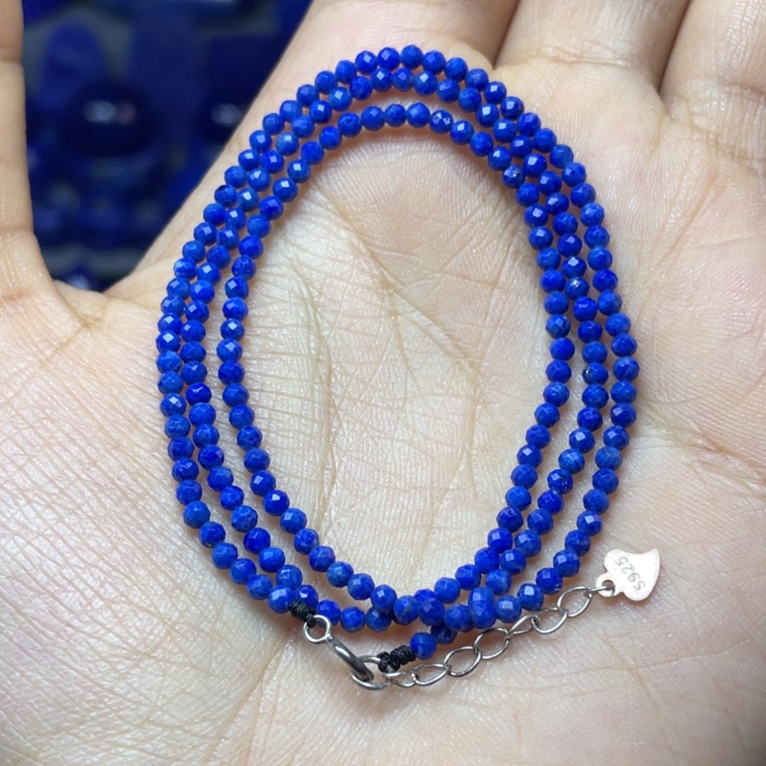 青金石未镶嵌2mm锁骨链