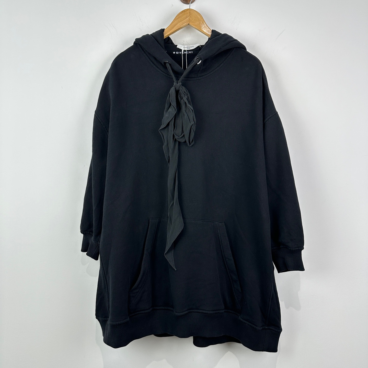 未使用 Givenchy/纪梵希 蕾丝抽绳连帽卫衣 XS码/1477