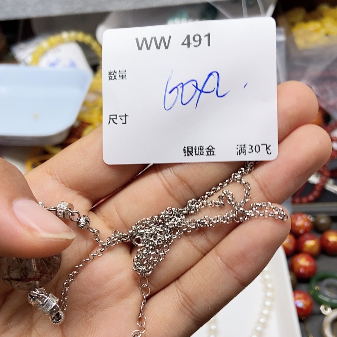 简***️琥珀未镶嵌颈饰WW491