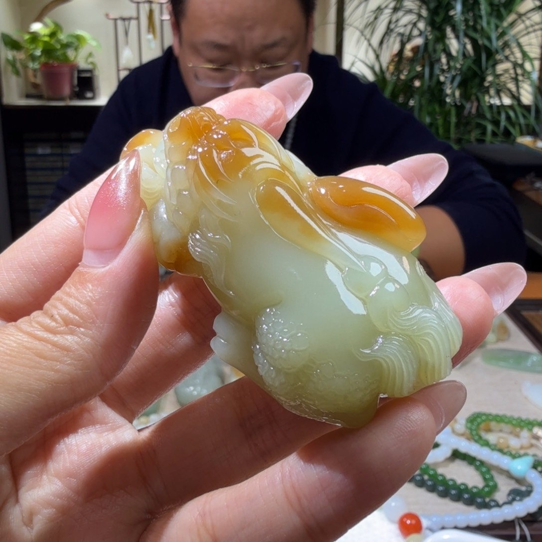 和田玉手把未镶嵌