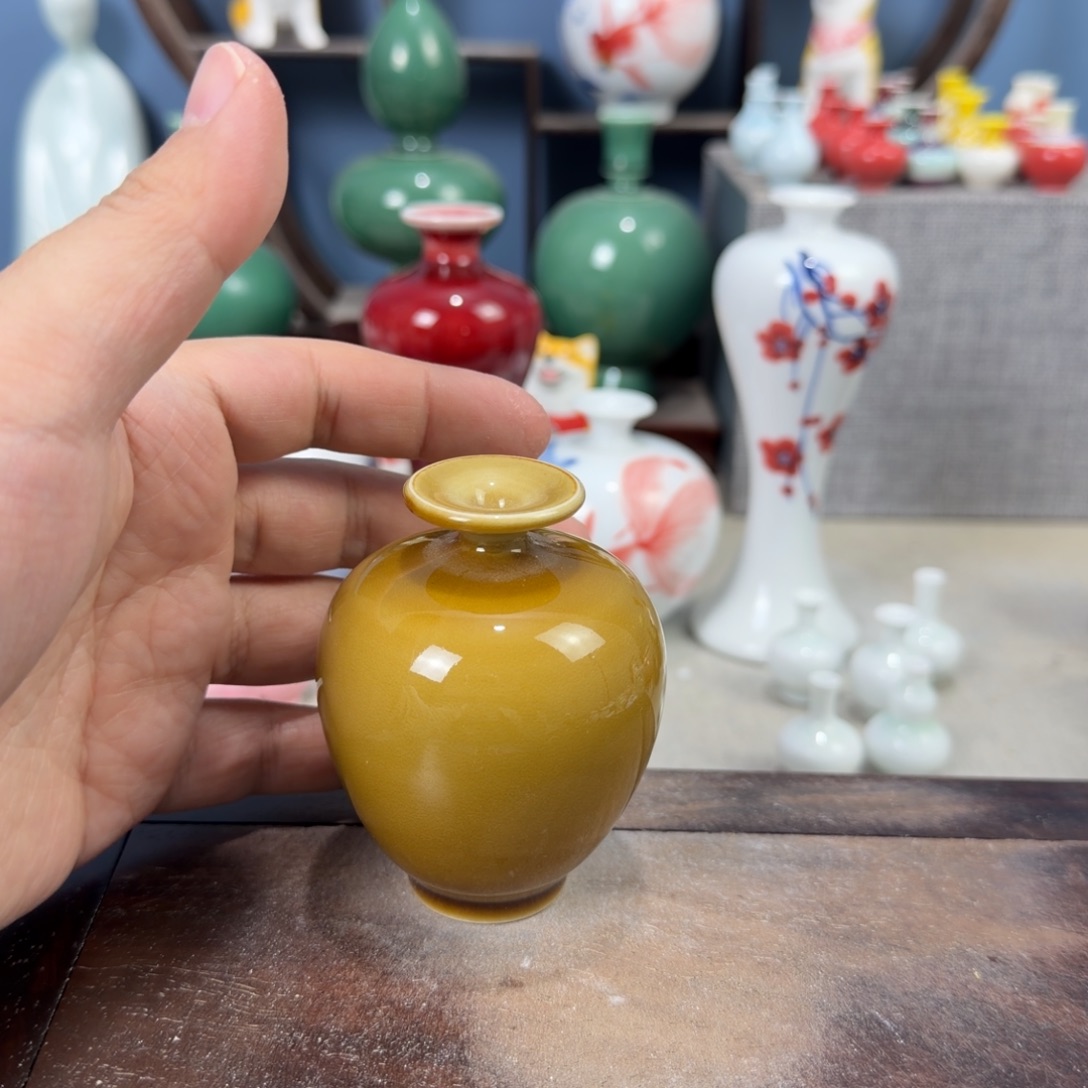 陶瓷手工小花器摆件