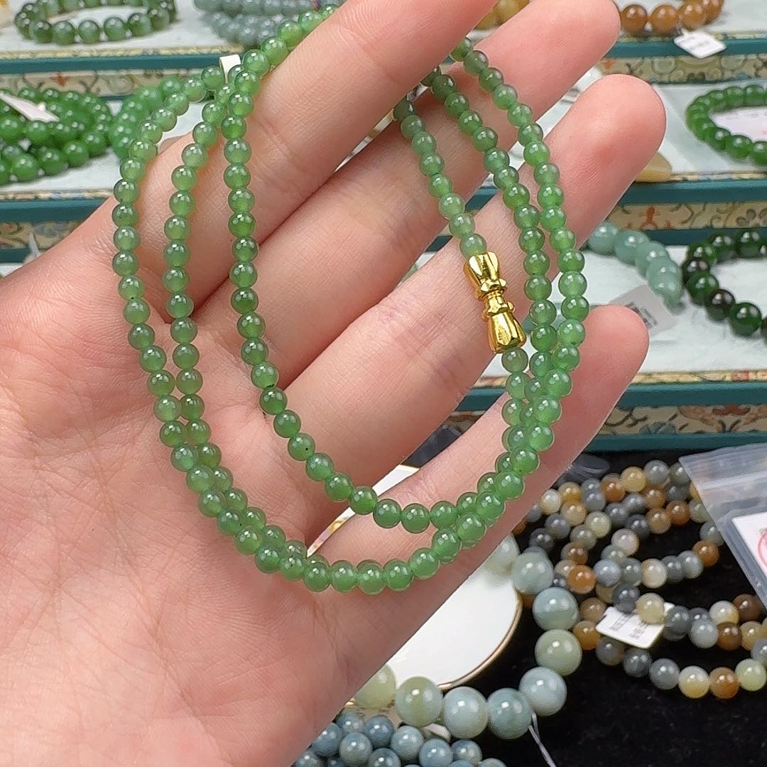 和田玉手串未镶嵌