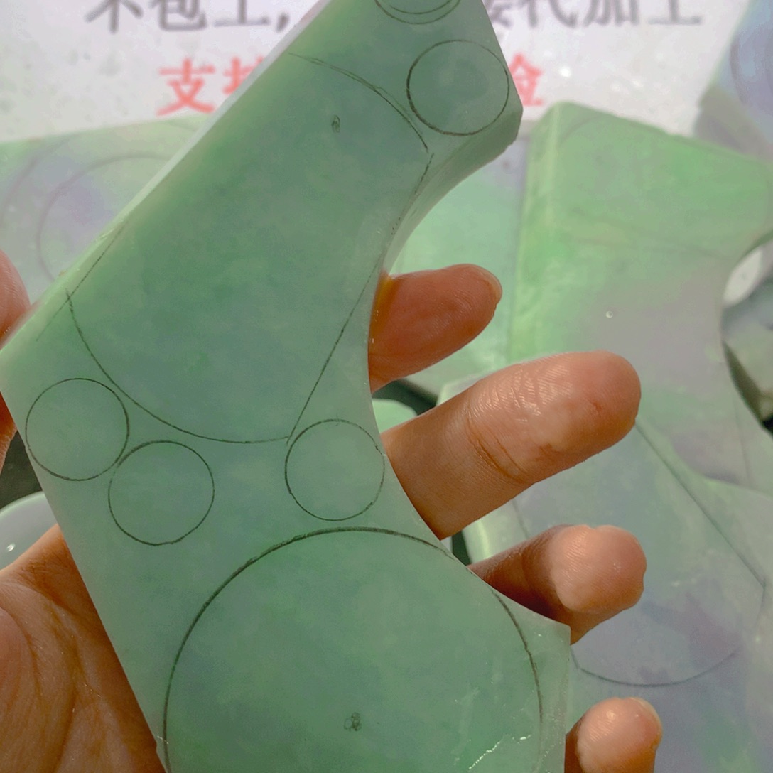 裸石翡翠天然缅甸a货f7