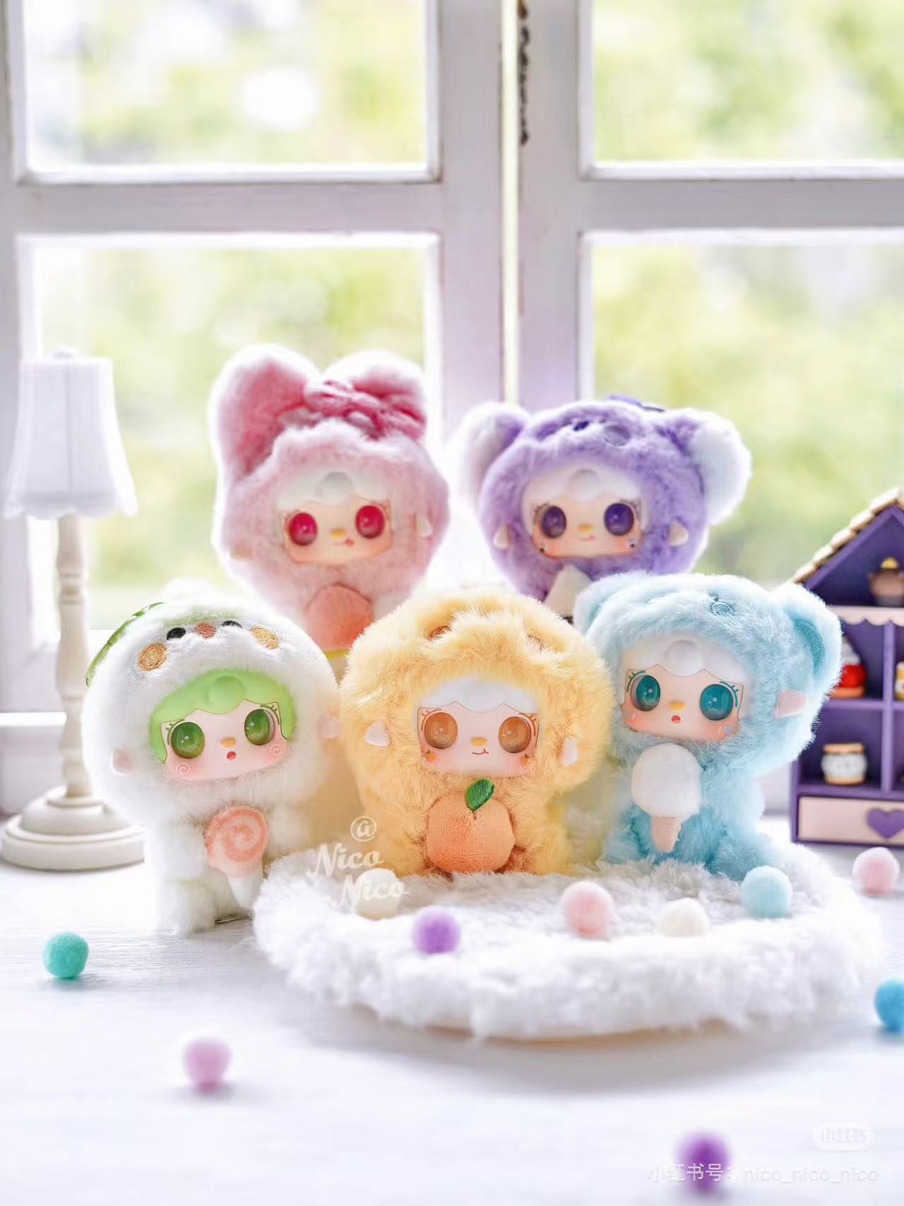 [正版帮拆】yooki抱抱美食店毛绒挂件盲盒