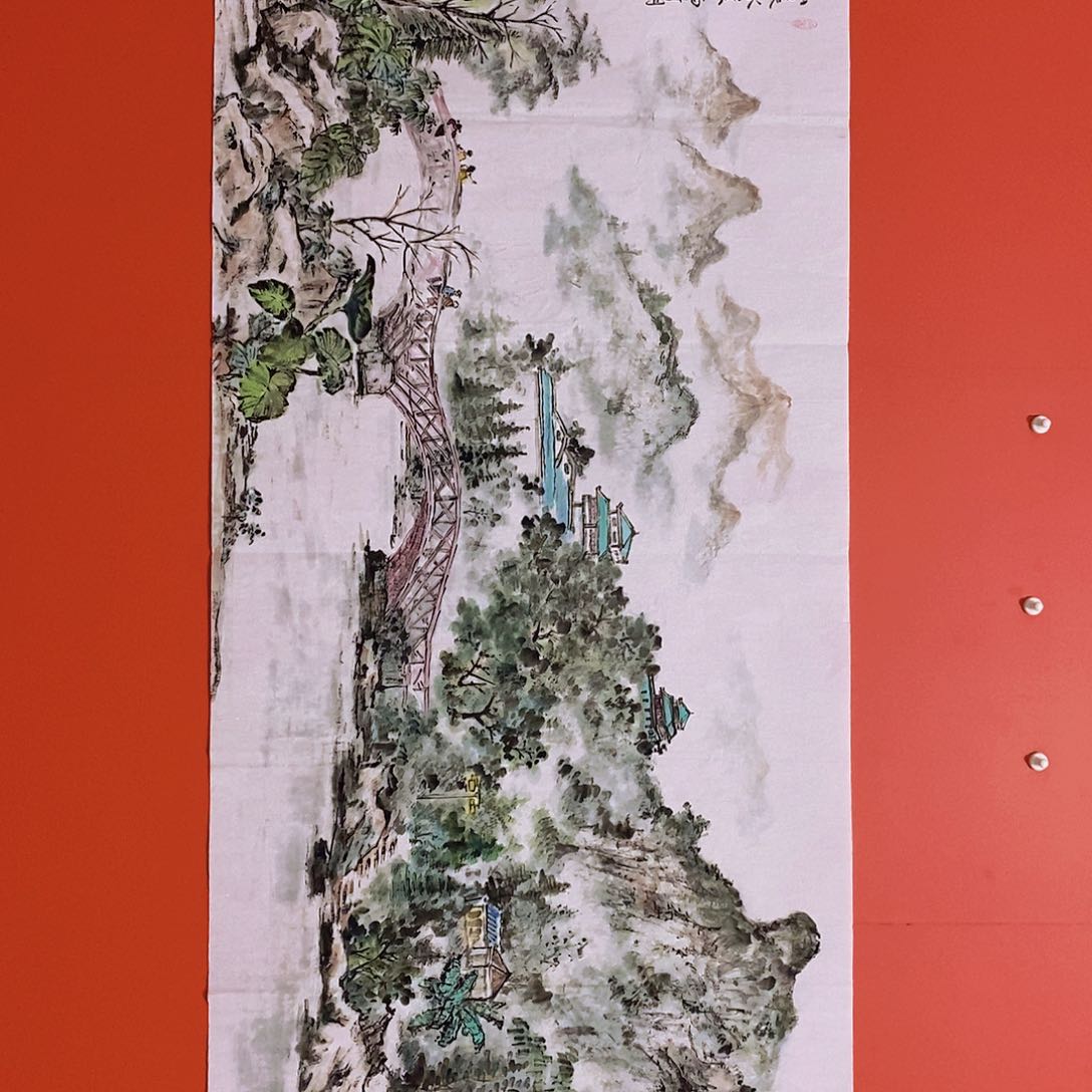 国画山水花鸟国画作品