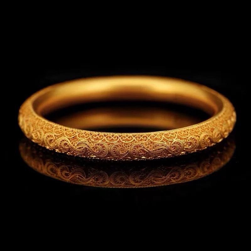 手镯 花丝皇后镯女款时尚百搭复古