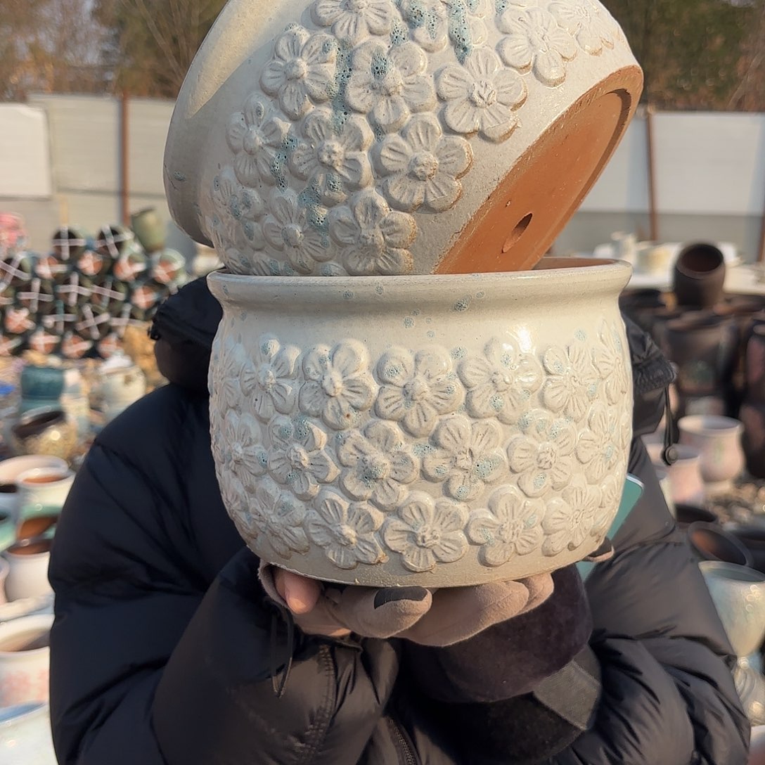 口径20高度14两个花花