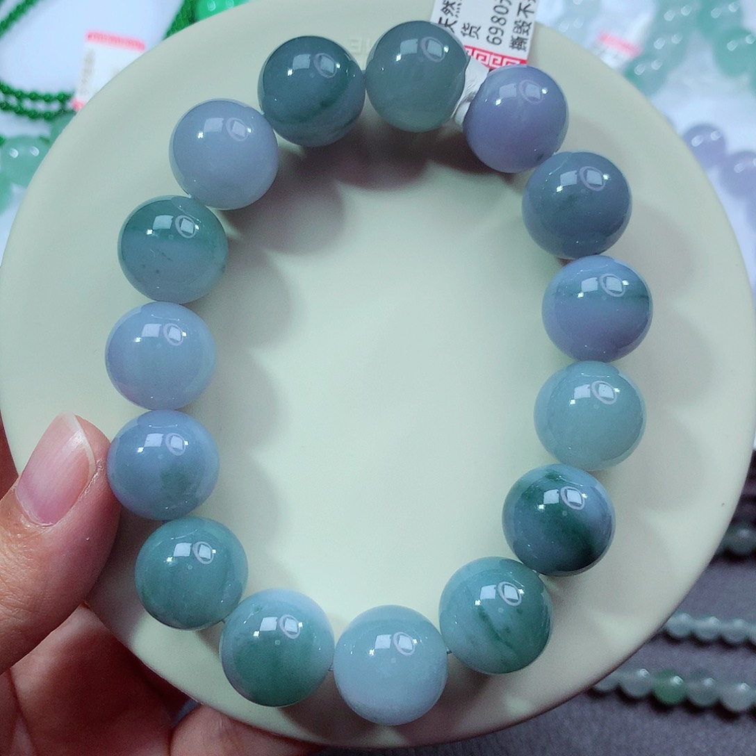 未镶嵌手链翡翠卡14.8