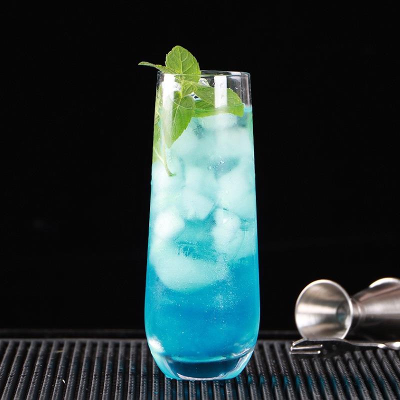 鸡尾酒杯柯林杯莫吉托杯创意酒吧调酒玻璃杯子长饮杯果汁杯网红