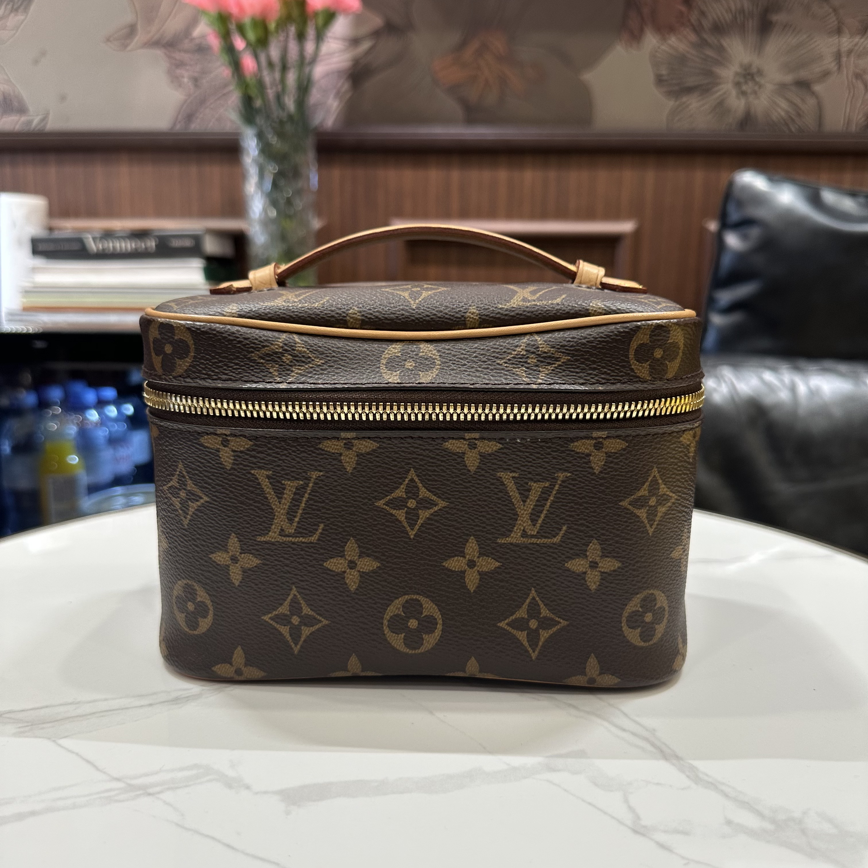 95新 LouisVuitton/路易威登 实际98新nice化妆盒 底长19（手工测）