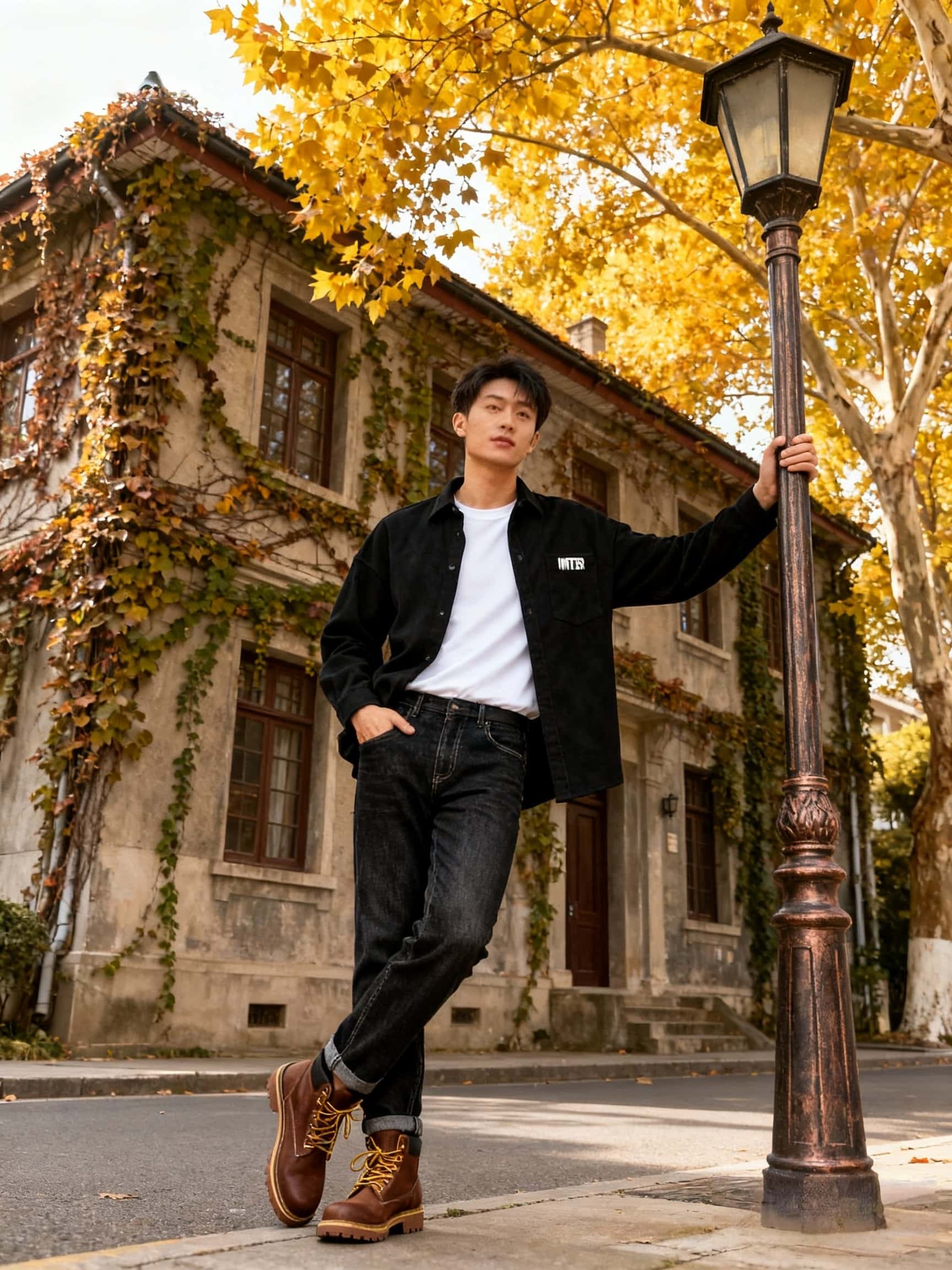 米兰极简风英文角标潮流时尚夹克