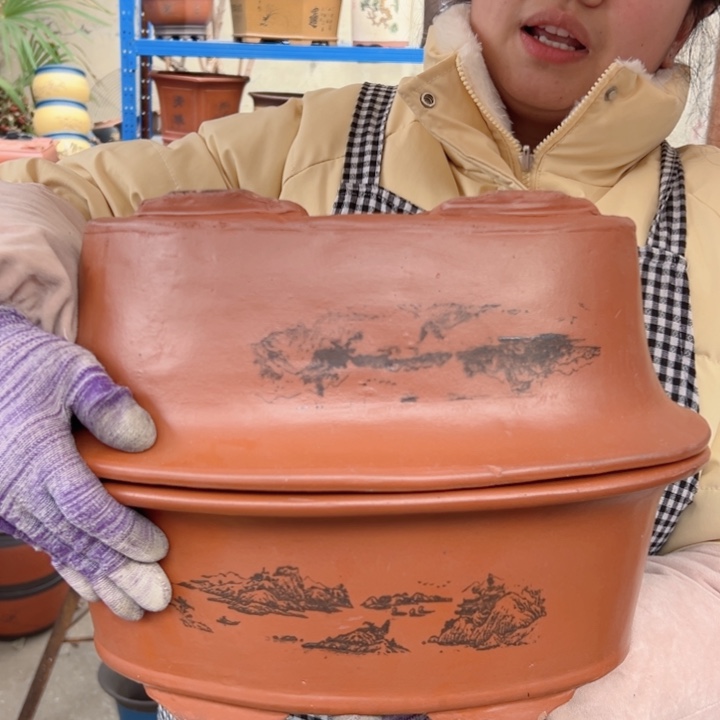 30+30红椭圆花盆花盆花盆花盆