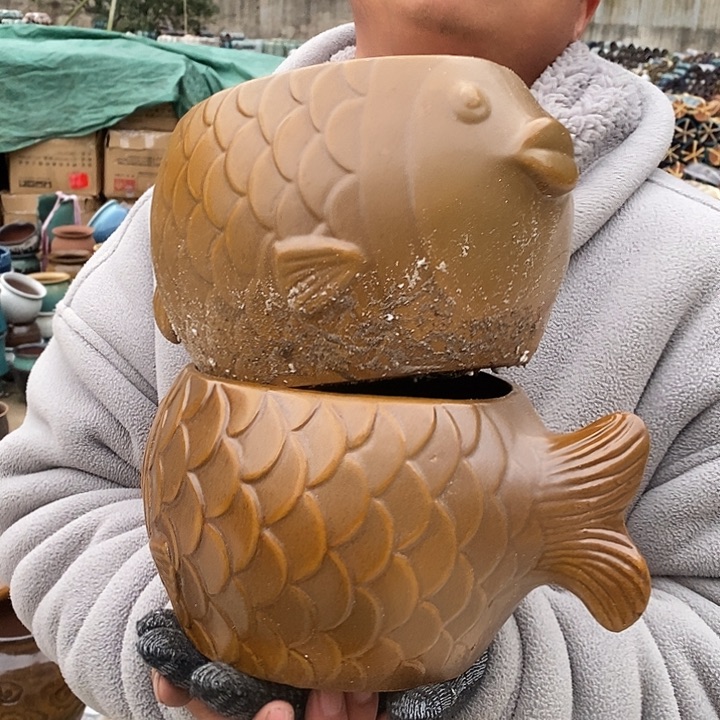 红陶正品抓紧入手，手工鱼