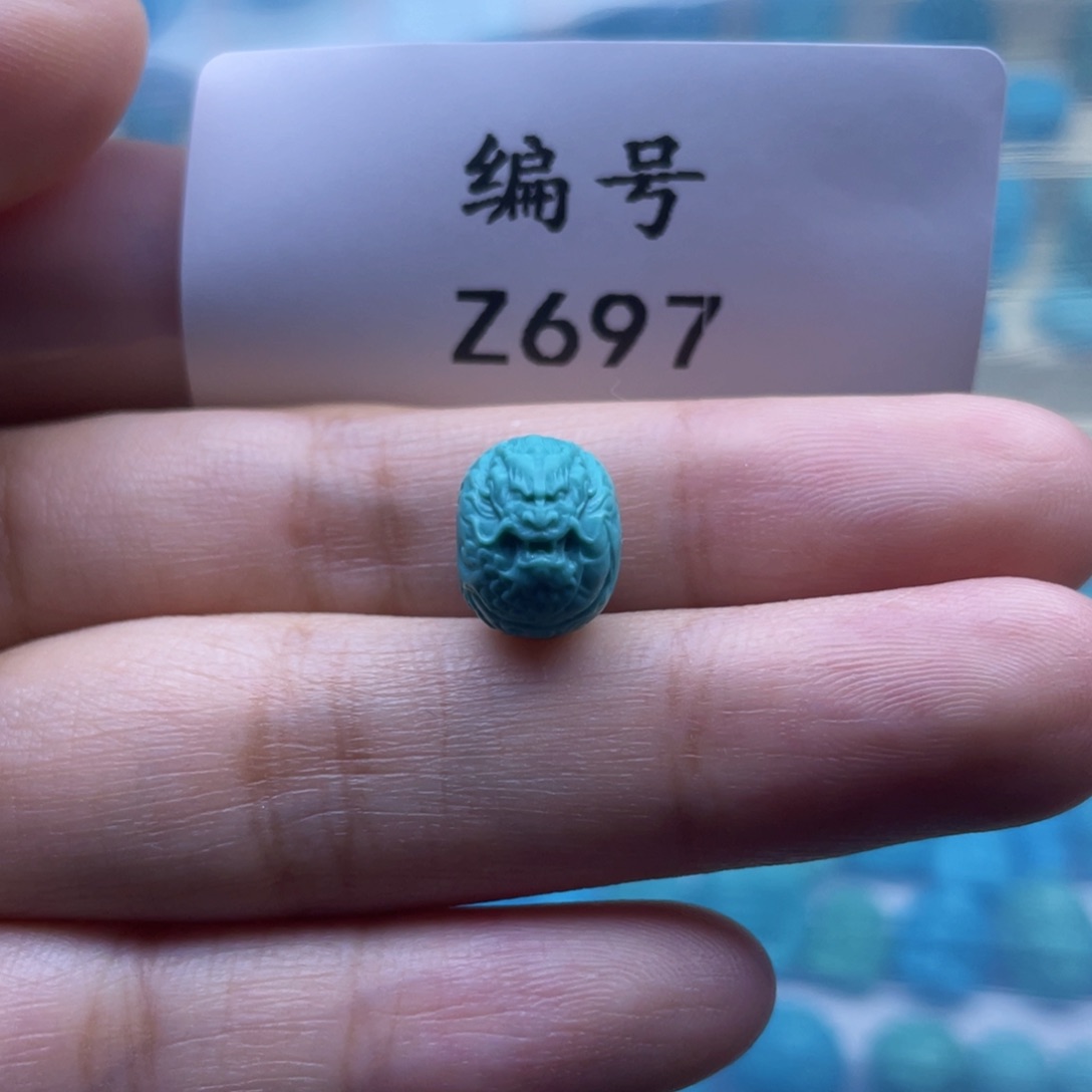 未镶嵌绿松石珠宝奇石8*11mm