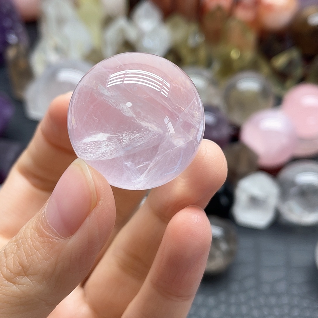 珠宝半成品未镶嵌水晶81冰粉球卡2.9mm无裂
