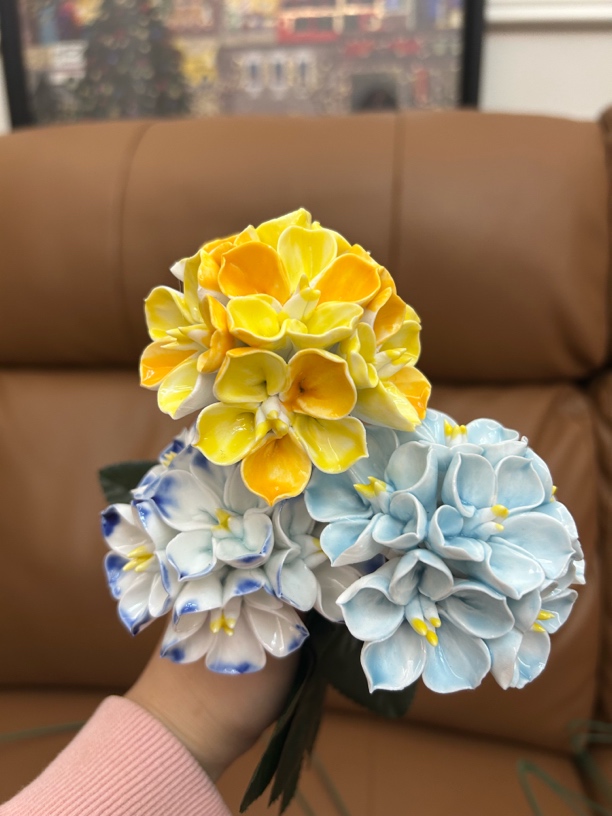 景德镇陶瓷花 大绣球