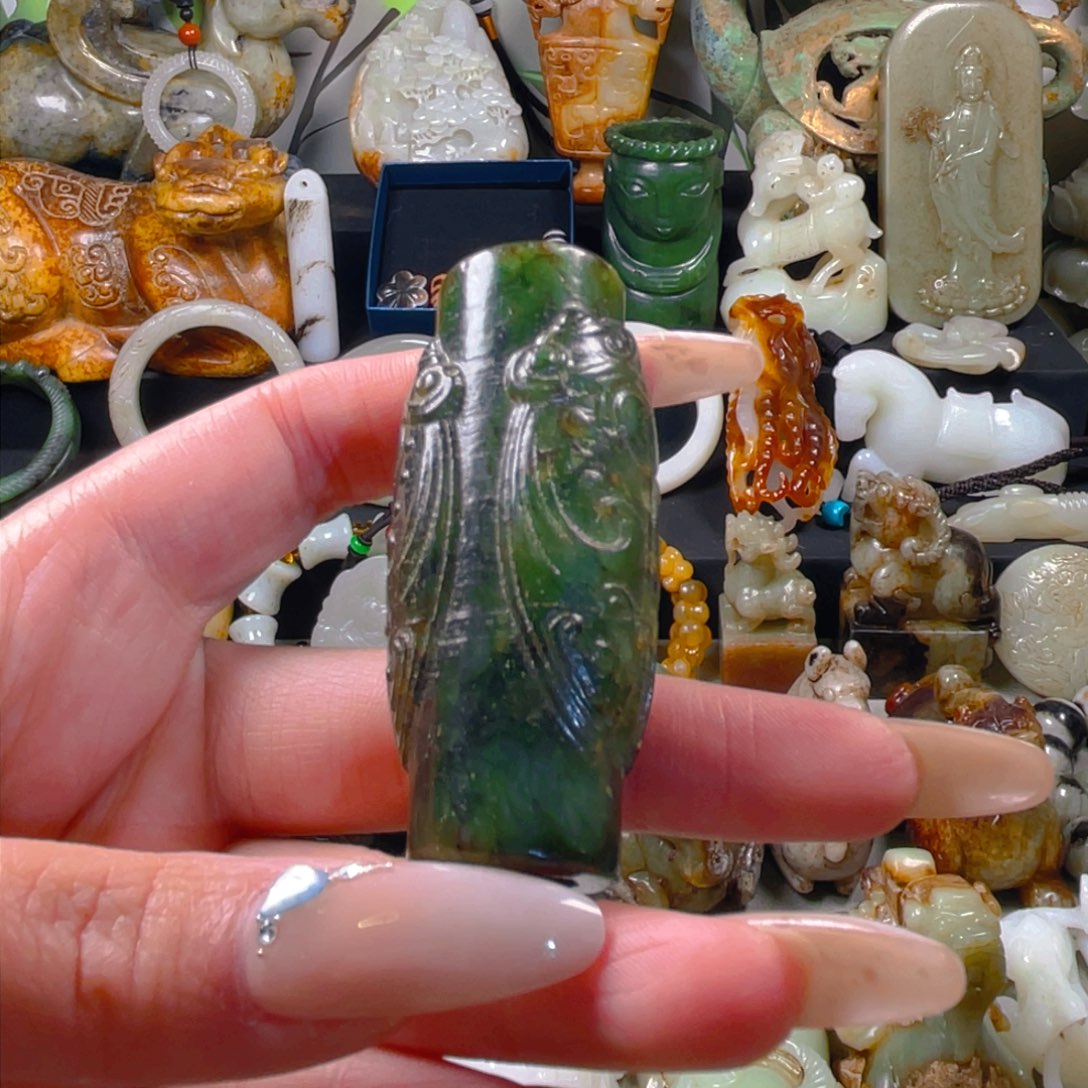 和田玉挂件未镶嵌16