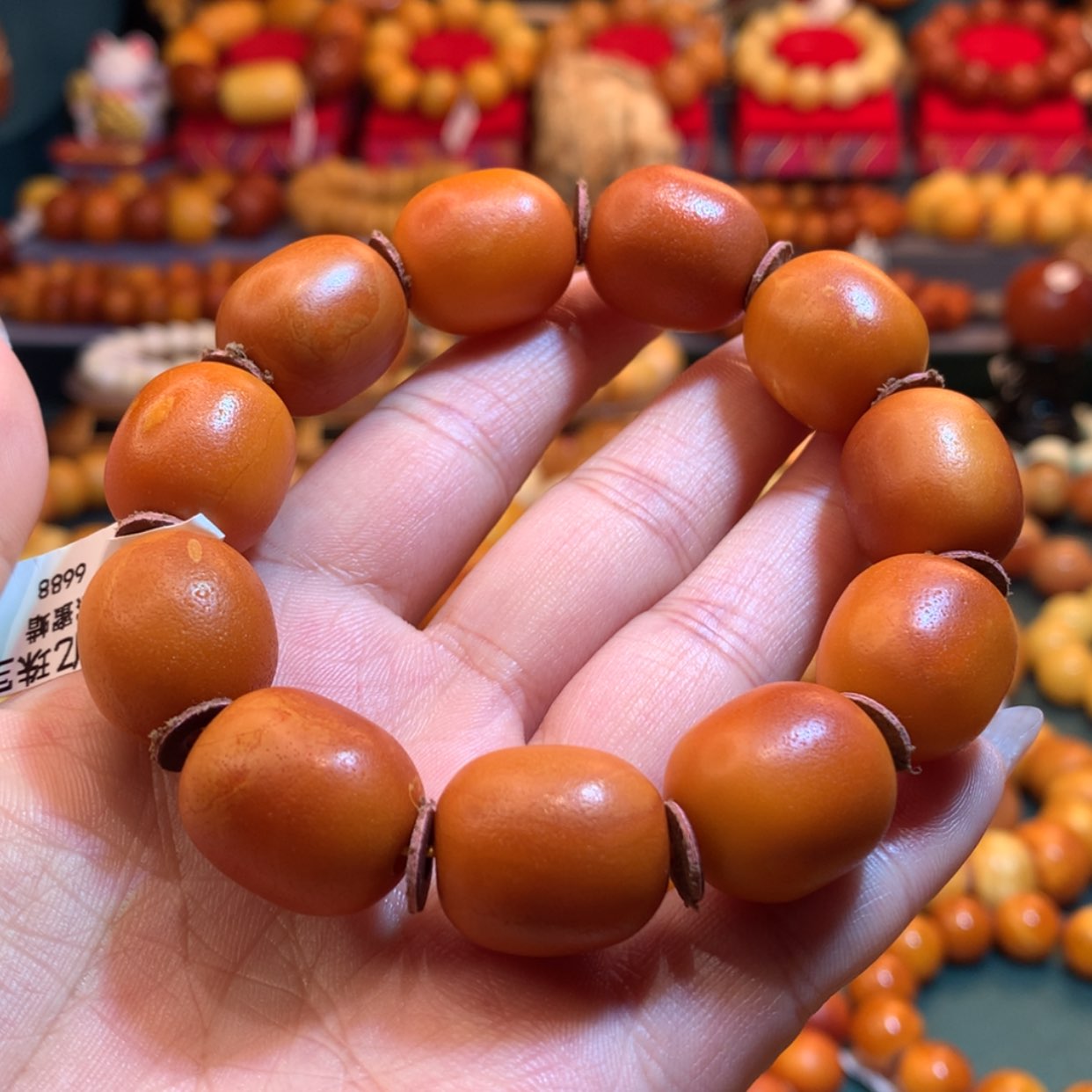 【闪购商品】蜜蜡手串未镶嵌美*旋蜜蜡手串