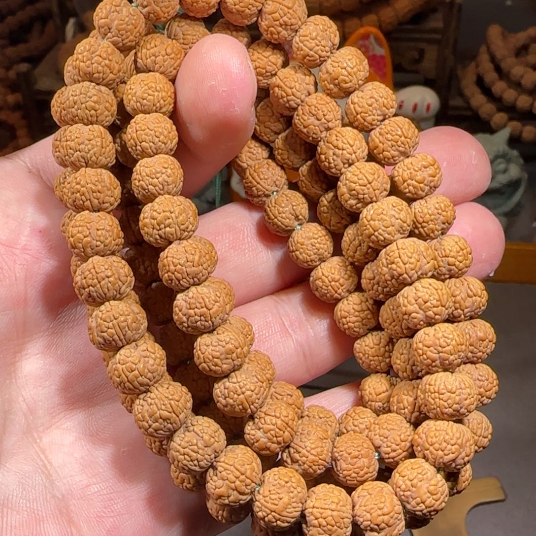 金刚菩提吊坠云端飞碟纽扣龙鳞纹9mm