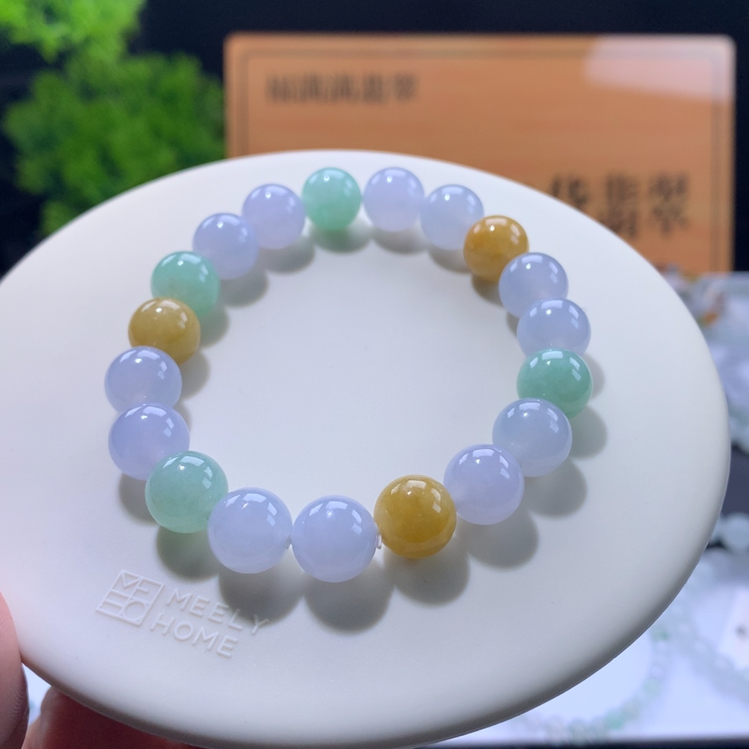 翡翠未镶嵌手链卡10