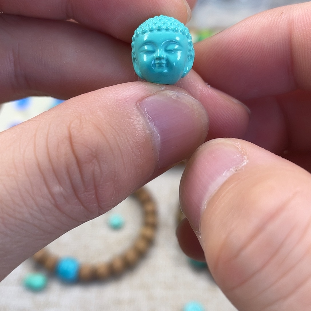 原生态湖北松配饰，直径12