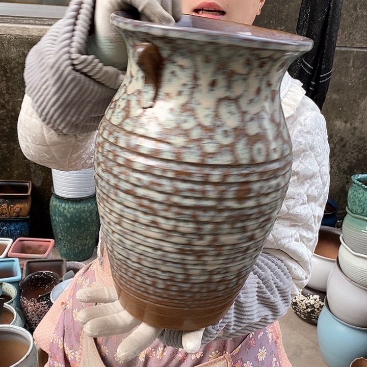 紫砂花盆正品口20高32