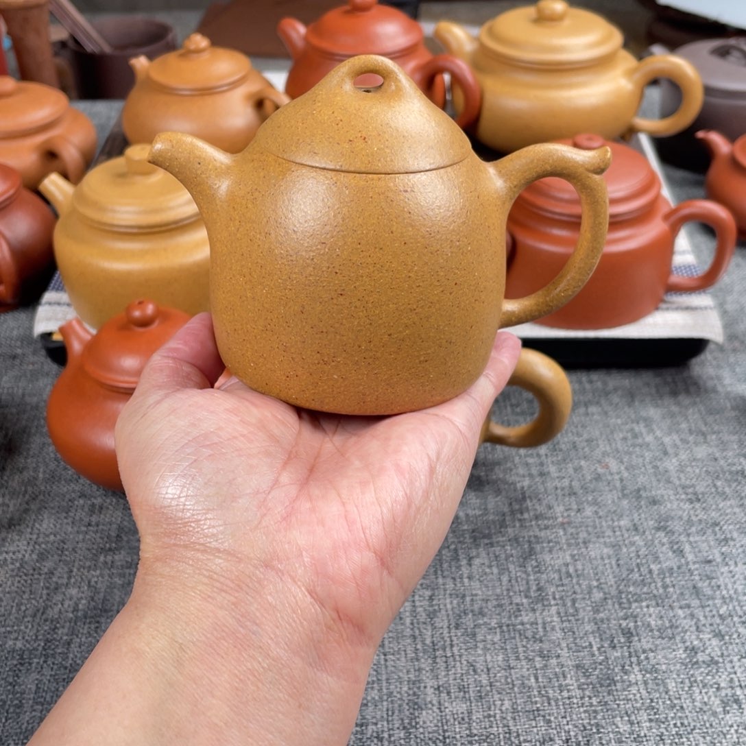 紫砂茶壶黄金段秦全30目210全手