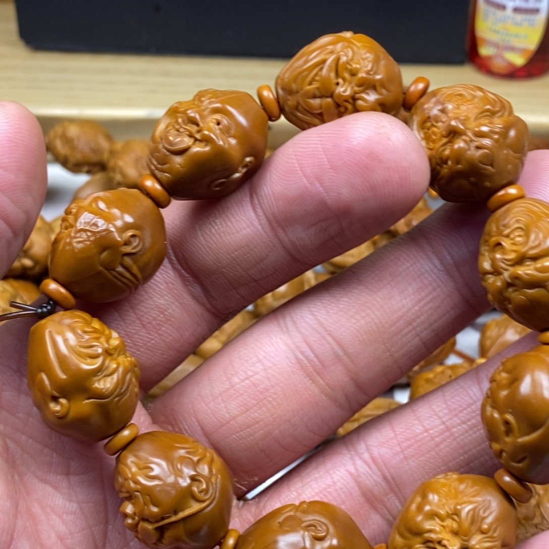 橄榄核手串/手链橄榄核雕刻工艺手串7