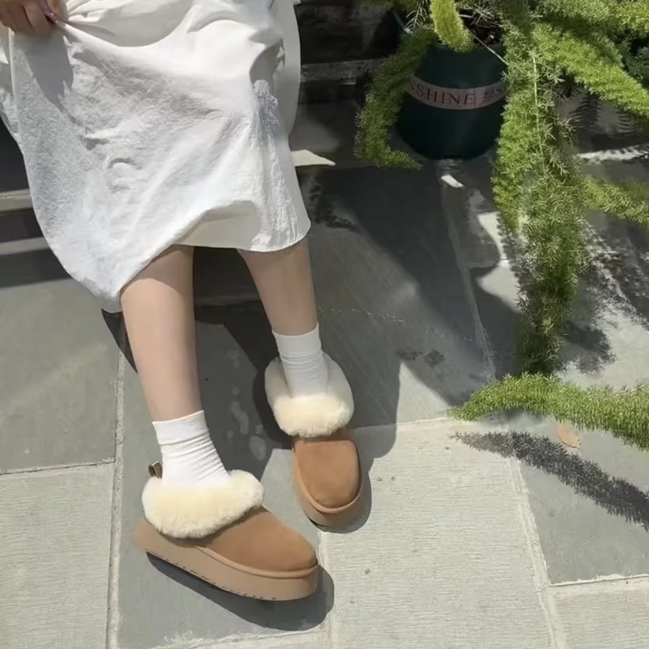 【厚底塔茨勒】老魏真心推荐！2025新款真皮女士百搭百配雪地靴经典