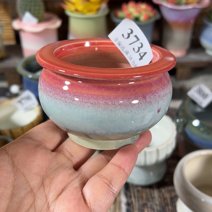 口6 手工花盆满30包邮