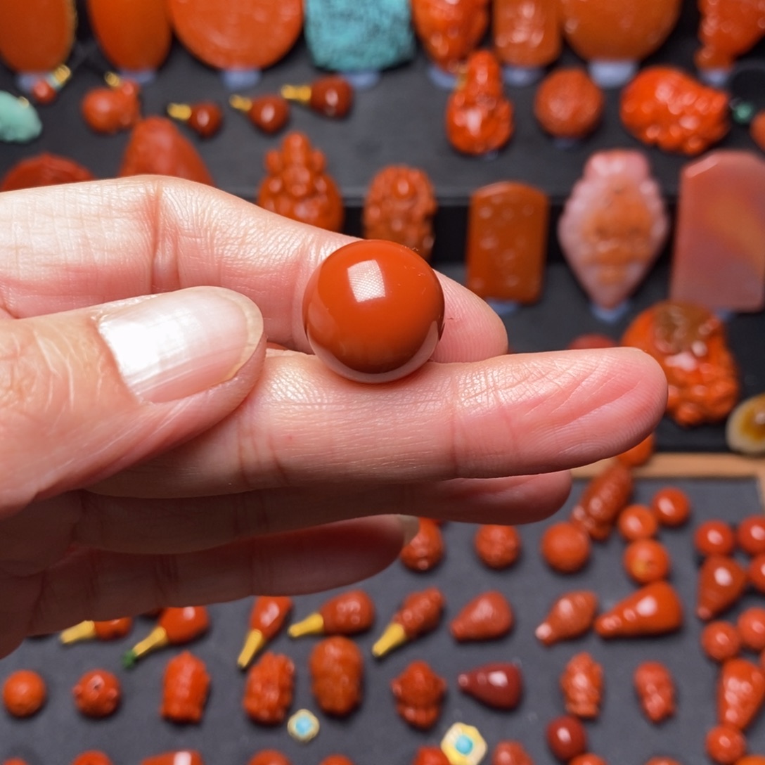 南红玛瑙配饰16.7未镶嵌凯**南