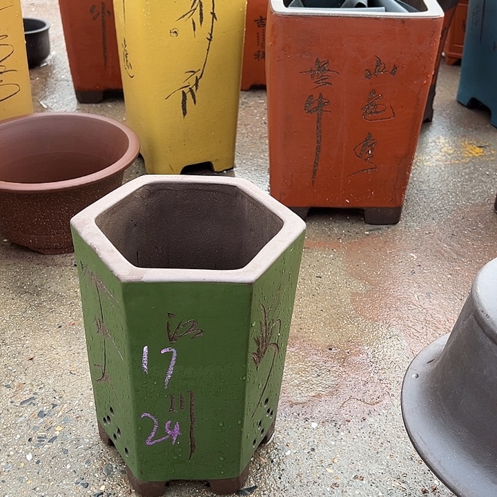 紫砂花盆，透气花盆