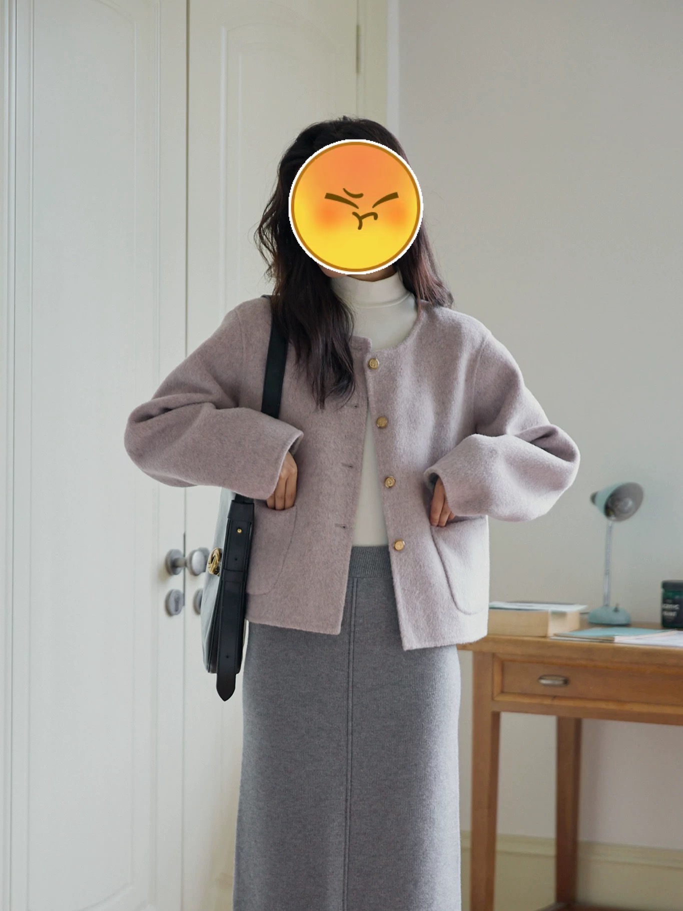 花财【开播王炸】2025新款双面羊毛大衣