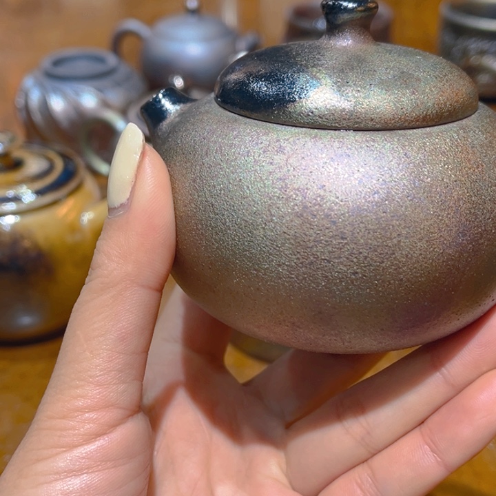 杯笑**云紫泥茶壶柴烧茶壶茶壶